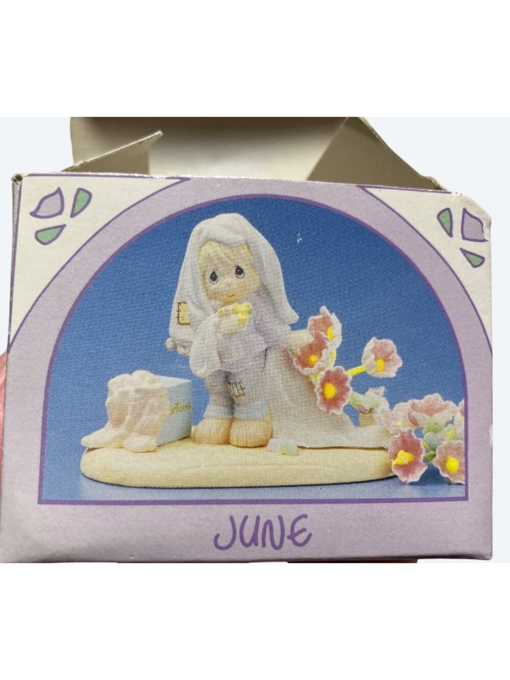 The Enesco Precious Moments Collection June Bride Miniature Monthly Figurine